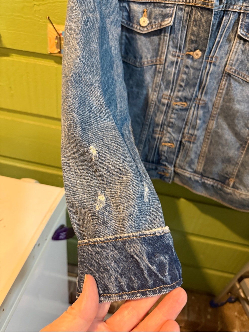 Old Navy Light Blue Washed Denim Jacket - Picture 5 of 5